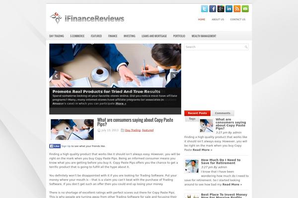 iBiz theme site design template sample