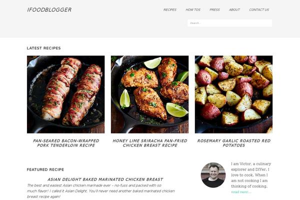 Foodiepro-v420 theme site design template sample