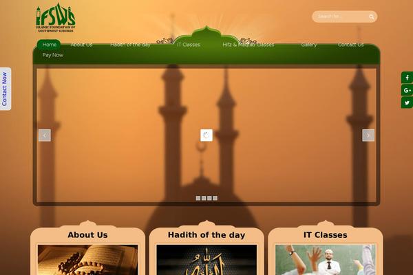Site using Quran Radio plugin