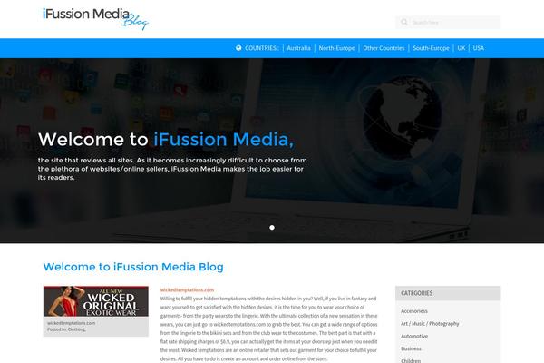 Wp theme site design template sample
