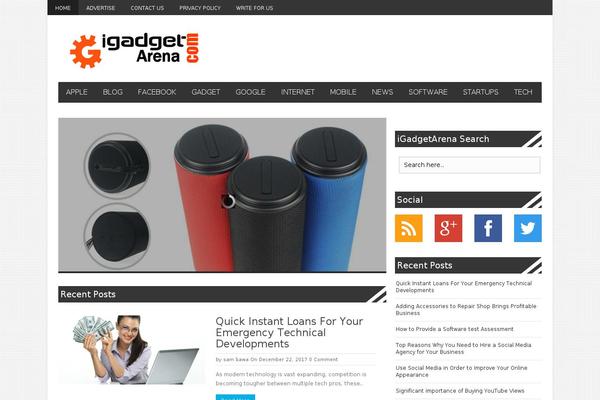 Site using WP Social Widget plugin