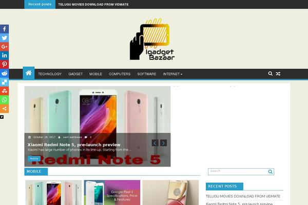 DuperMag theme site design template sample