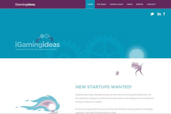 Igaming theme site design template sample