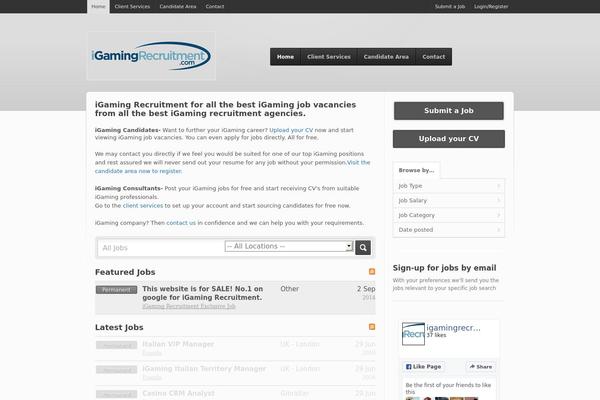 Jobroller theme site design template sample