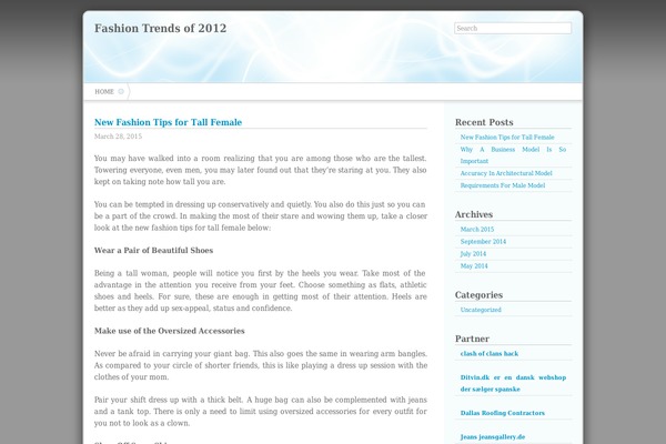 Shrink theme site design template sample