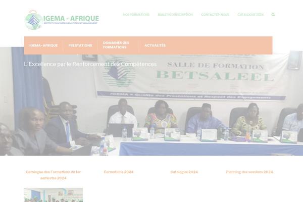 igemafrique.com site used Unidash