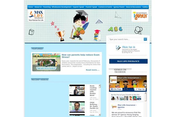 igeniusblog.com site used Bluegrey