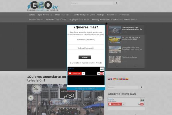 deTube theme site design template sample