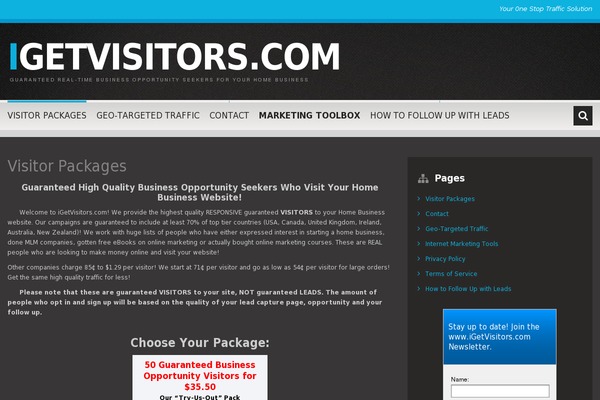 Bueno theme site design template sample