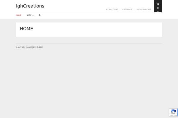 Oxygen theme site design template sample