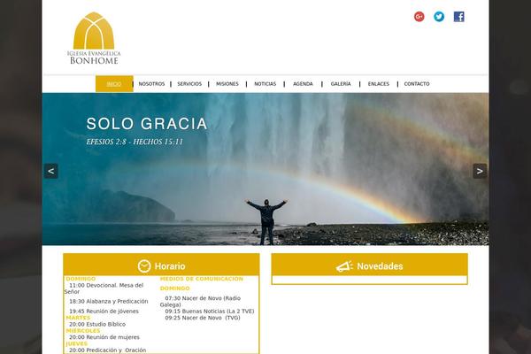iglesiaevangelicabonhome.es site used Iglesia