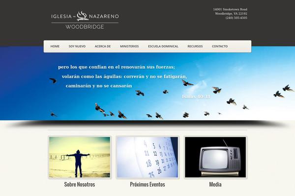Blessing theme site design template sample