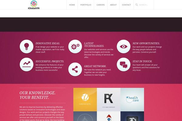 Infinite theme site design template sample