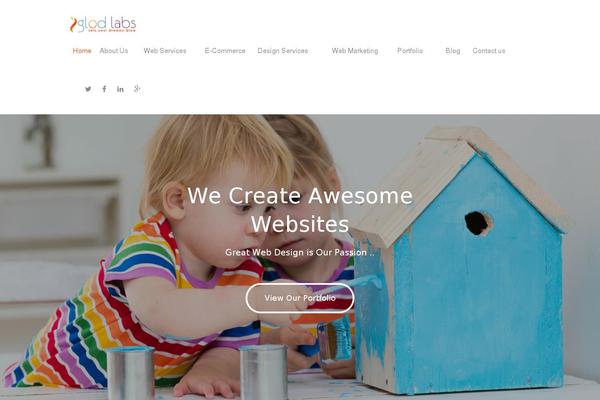 Site using Bootstrap Multi-language Responsive Portfolio plugin