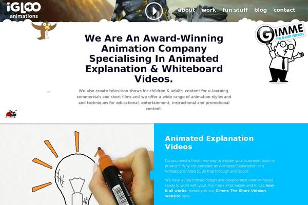 Igloo theme site design template sample