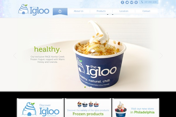 Igloo theme site design template sample