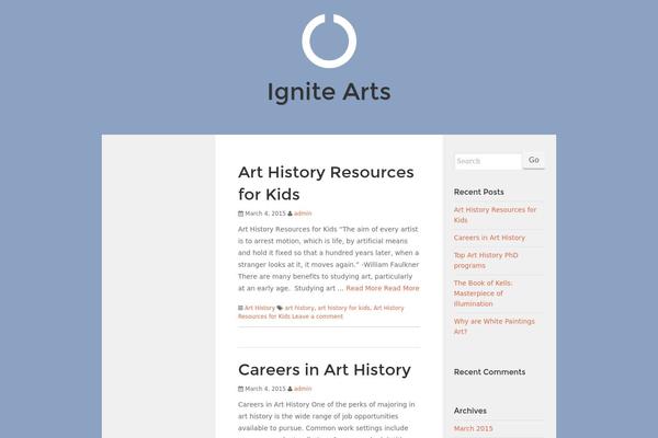 ignitearts.org site used OM Connect