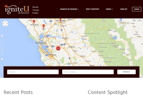 Jobify theme site design template sample