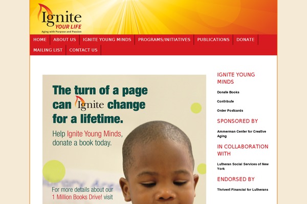 Ignite theme site design template sample