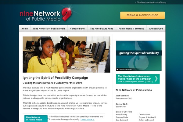 ignitingstl.org site used Ninenetwork
