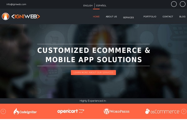 evolve theme site design template sample
