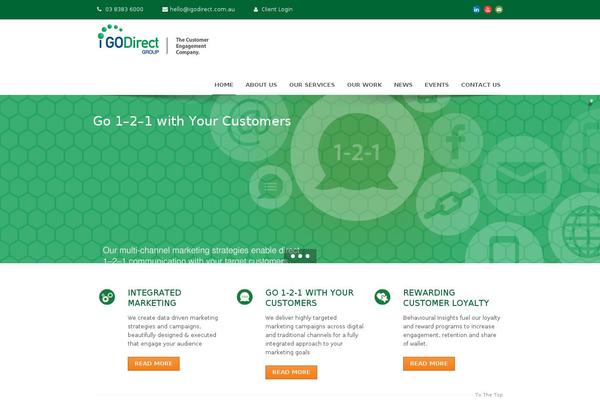 Maxima theme site design template sample