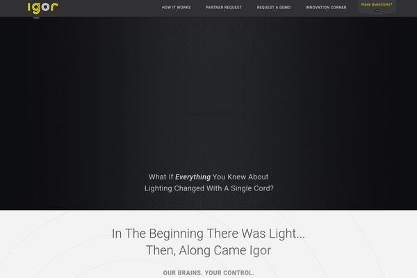 igor theme websites examples