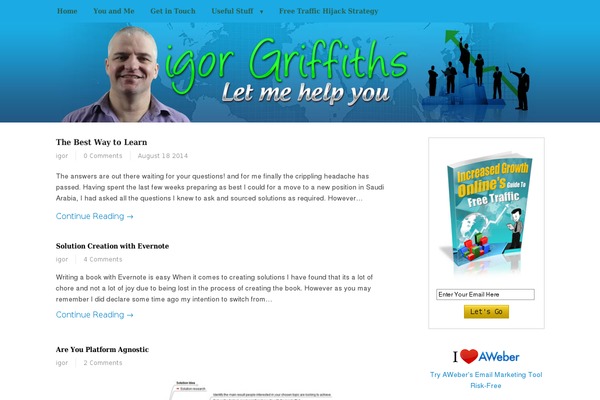 Storm theme site design template sample