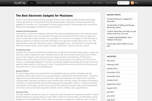 Postline theme site design template sample