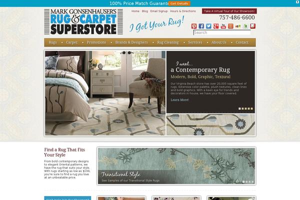 Rug theme site design template sample