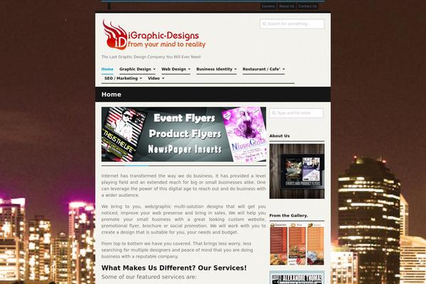 Frontline theme site design template sample