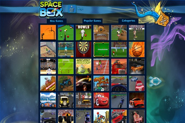Spacebox theme site design template sample