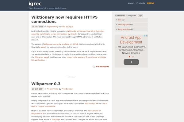 Artemis theme site design template sample