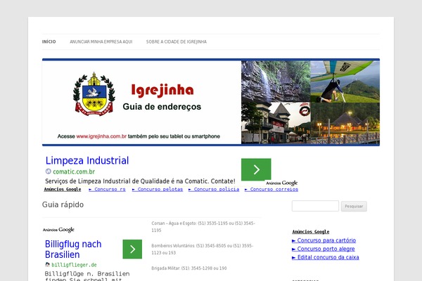 Twenty Twelve theme site design template sample