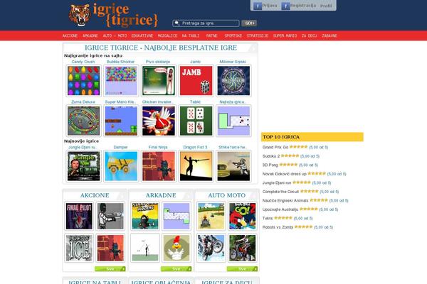 FunGames theme site design template sample
