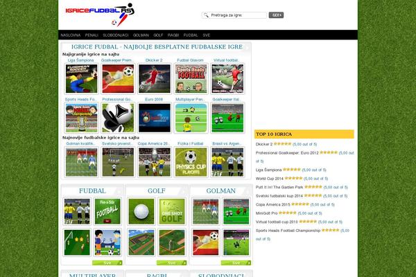 FunGames theme site design template sample