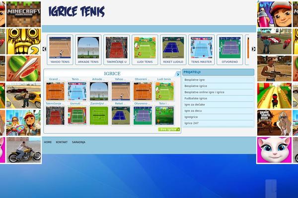 FunGames theme site design template sample