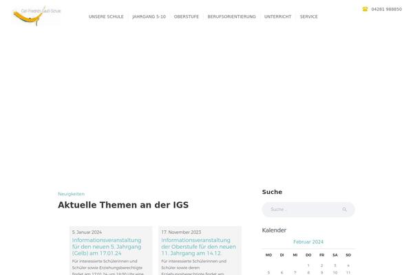Greenville theme site design template sample