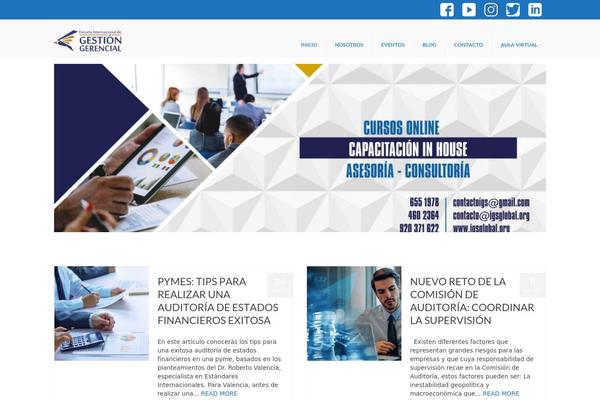 Virtue theme site design template sample