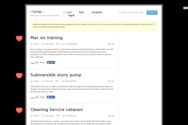 Me Gusta! theme site design template sample