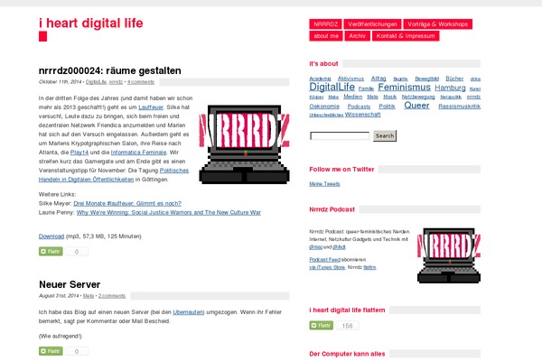 Site using Podcasting Plugin by TSG plugin