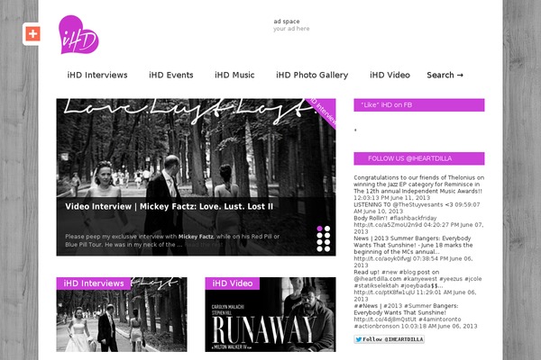 Gonzo theme site design template sample