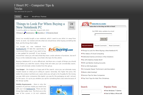Lightbreaker theme site design template sample