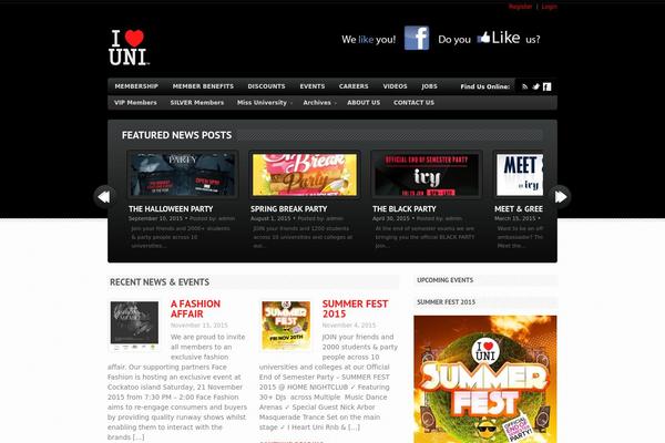 Bold News theme site design template sample