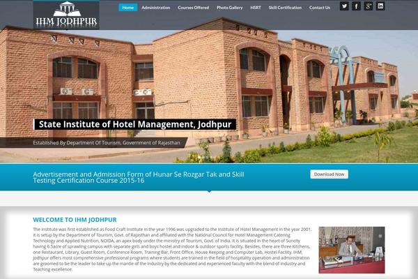 Ihm theme site design template sample