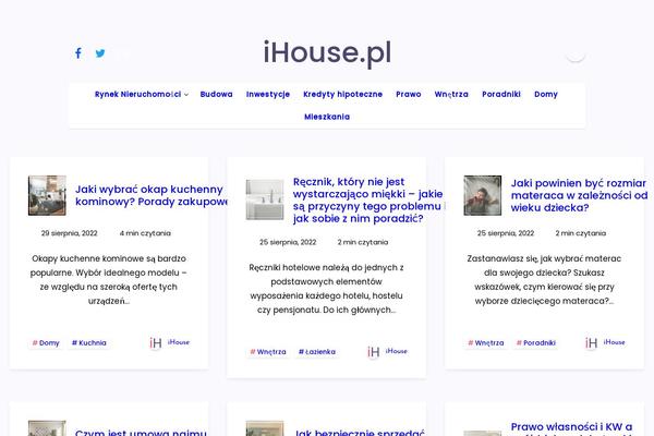 Maktub theme site design template sample