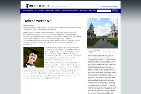 ihr-doktortitel.ch site used Cordobo Green Park 2