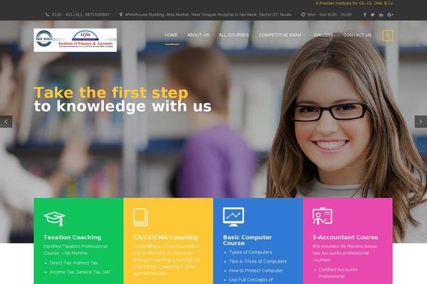 Masterstudy theme site design template sample