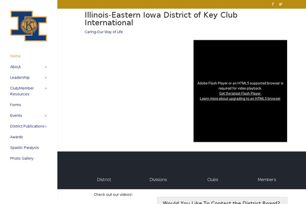 iikeyclub.org site used Divi-2-1-2