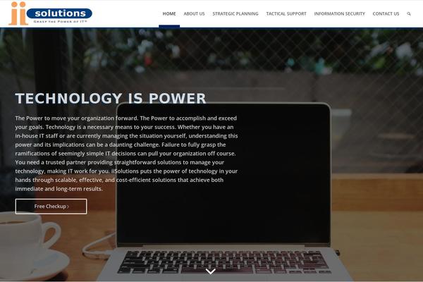 Enfold theme site design template sample